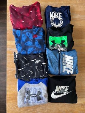 Boys Hoodie Lot. Nike, Under Armour. Size XS.